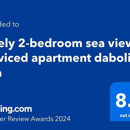 Lovely 2-Bedroom Sea View Serviced Apartment Dabolim Goa Dış mekan fotoğraf