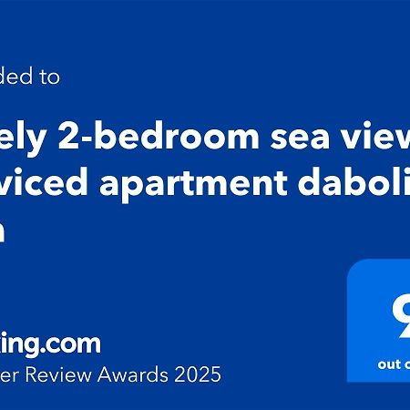 Lovely 2-Bedroom Sea View Serviced Apartment Dabolim Goa Dış mekan fotoğraf